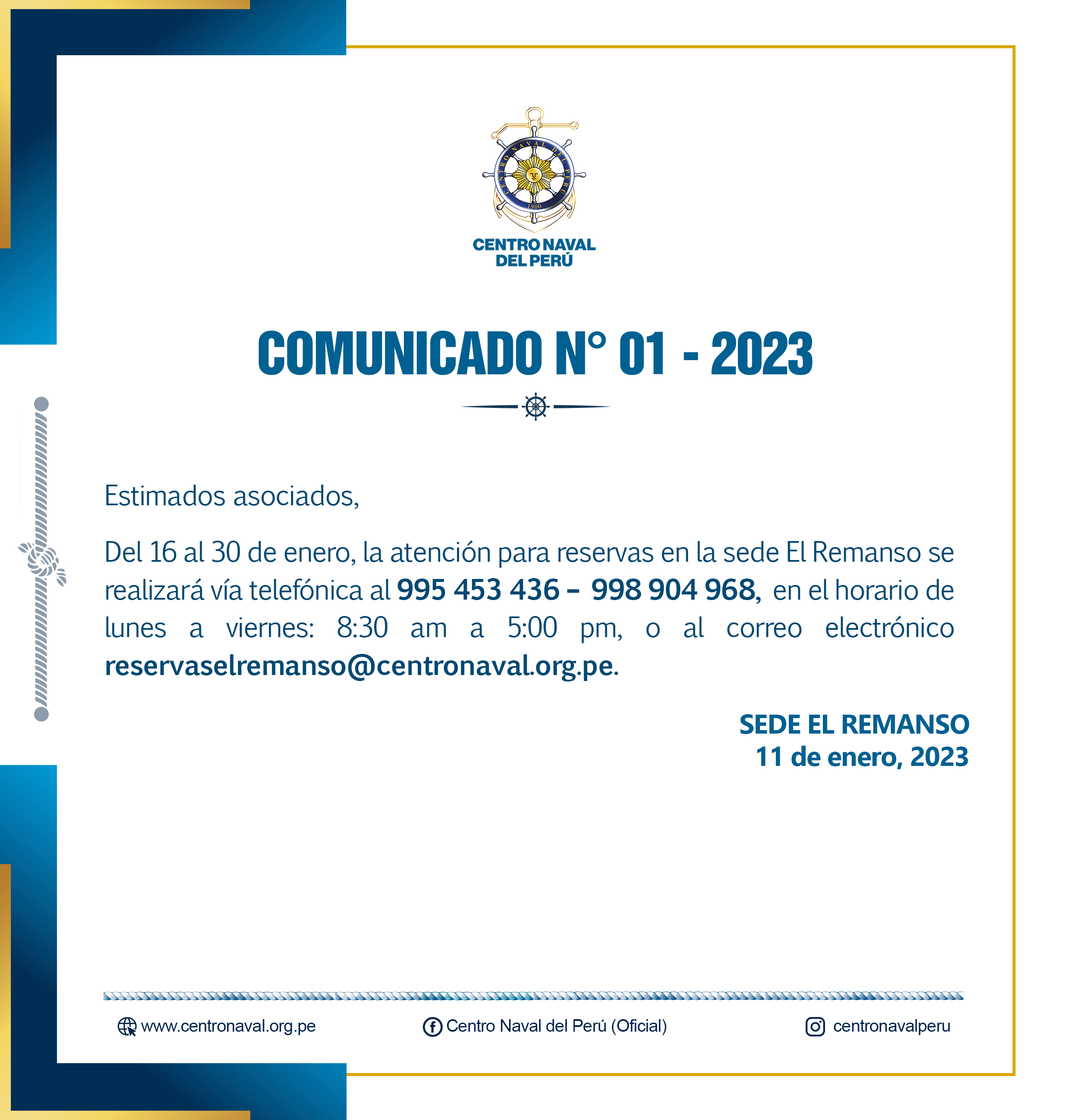 Comunicado N° 01-2023