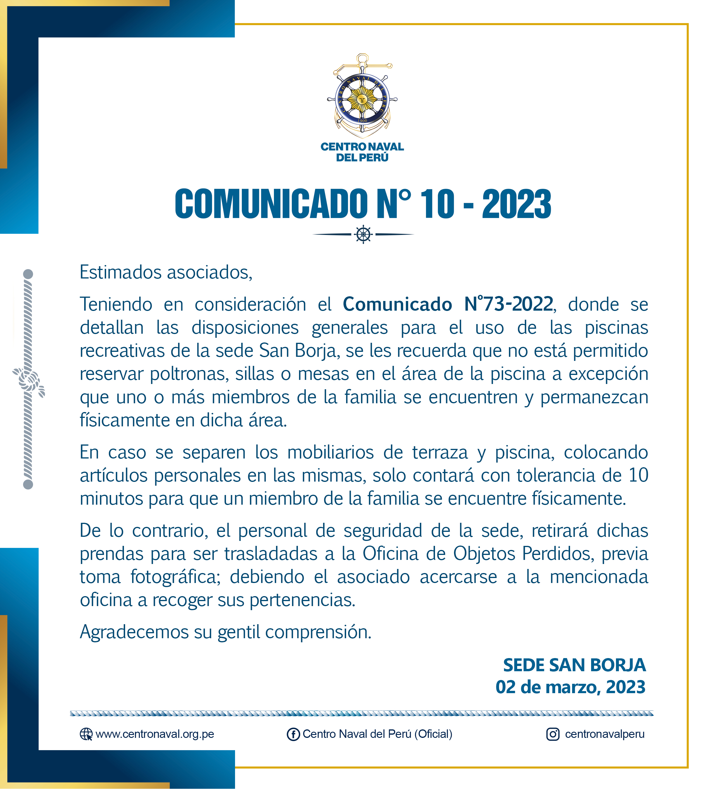 Comunicado N°10-2023