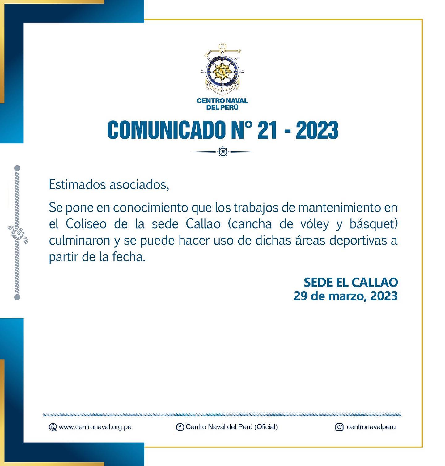 Comunicado N°20-2023
