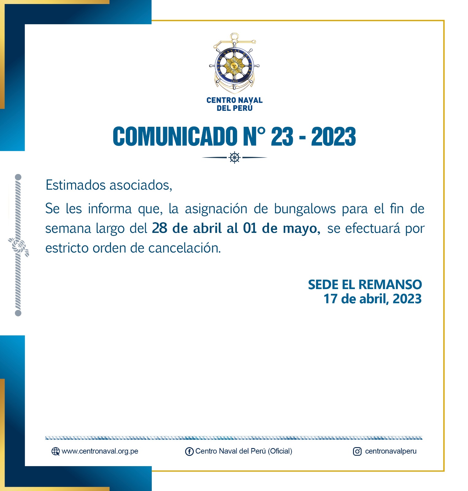 Comunicado N°23-2023
