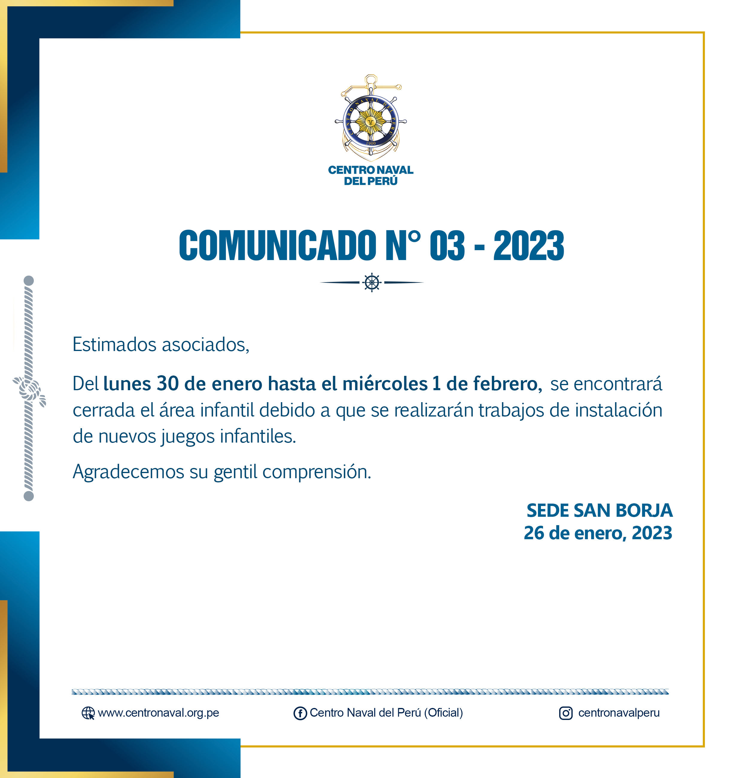 Comunicado N°03-2023