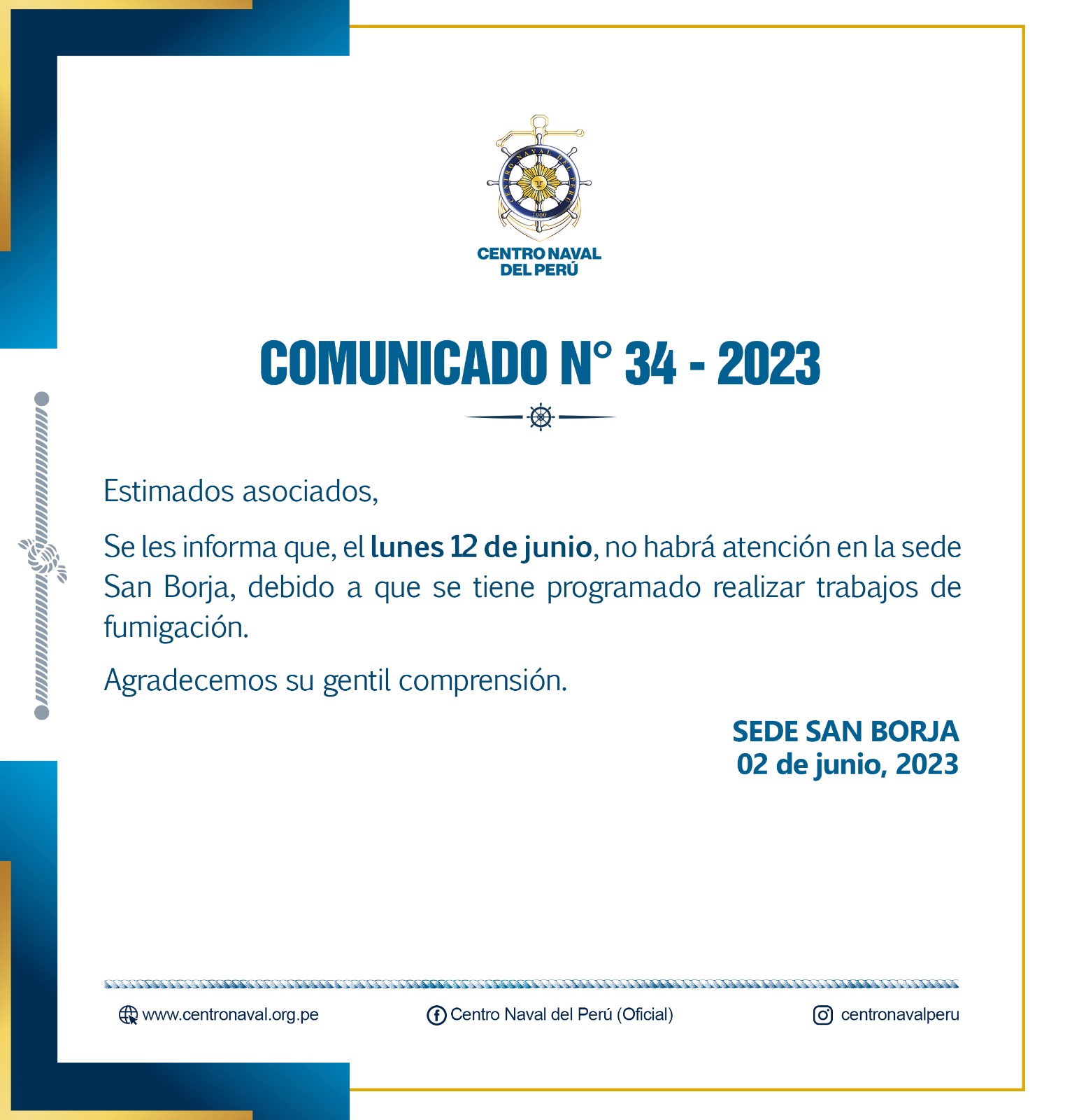 Comunicado N°34-2023