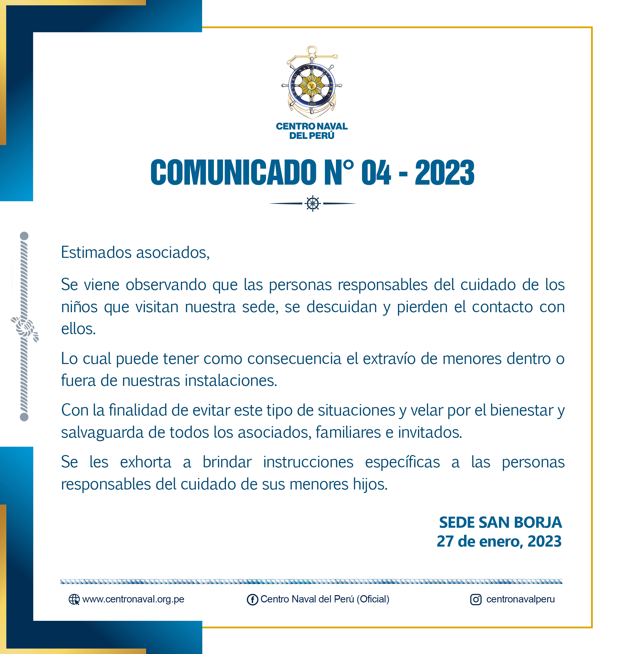Comunicado N°04-2023