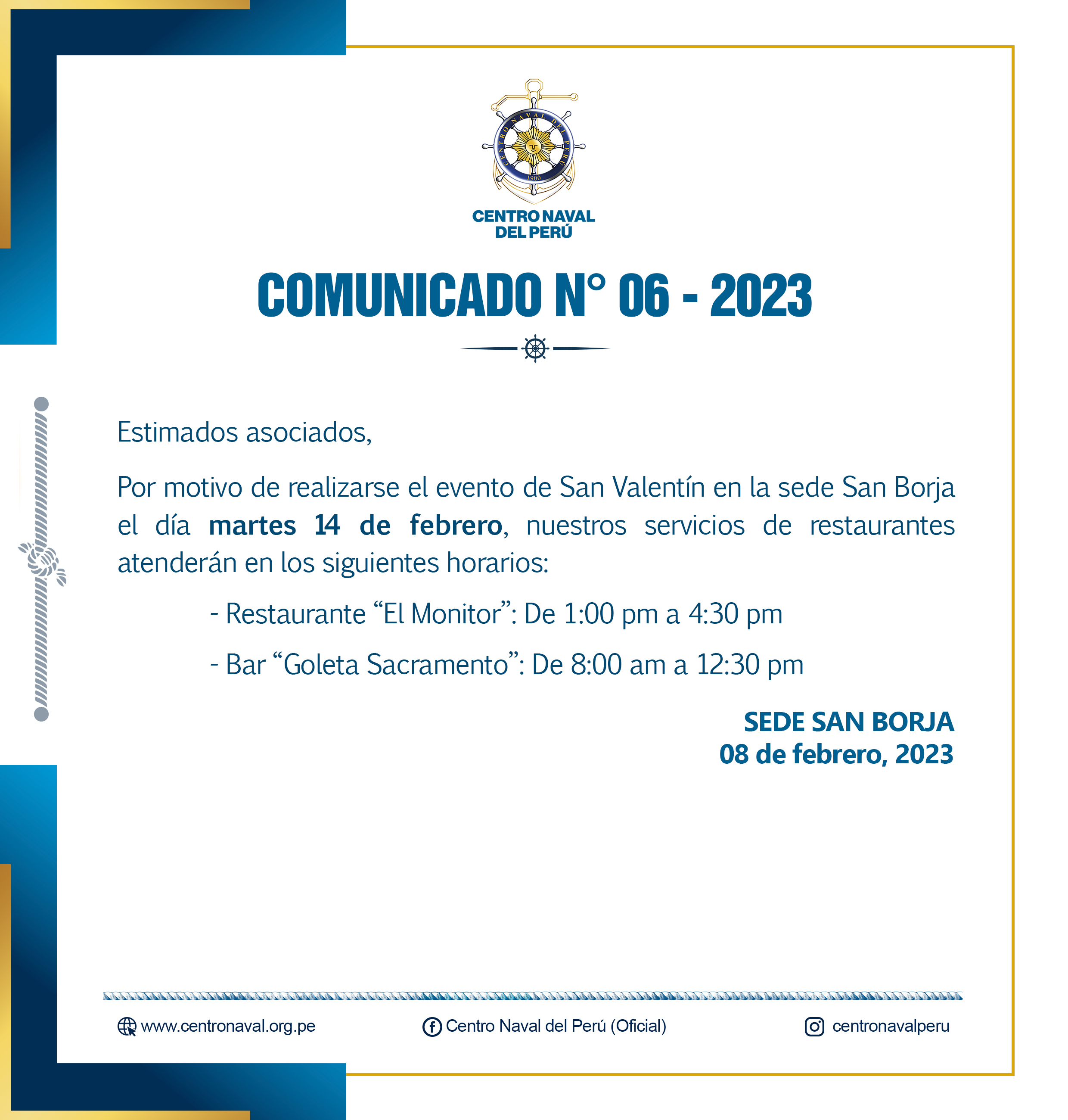 Comunicado N°06-2023