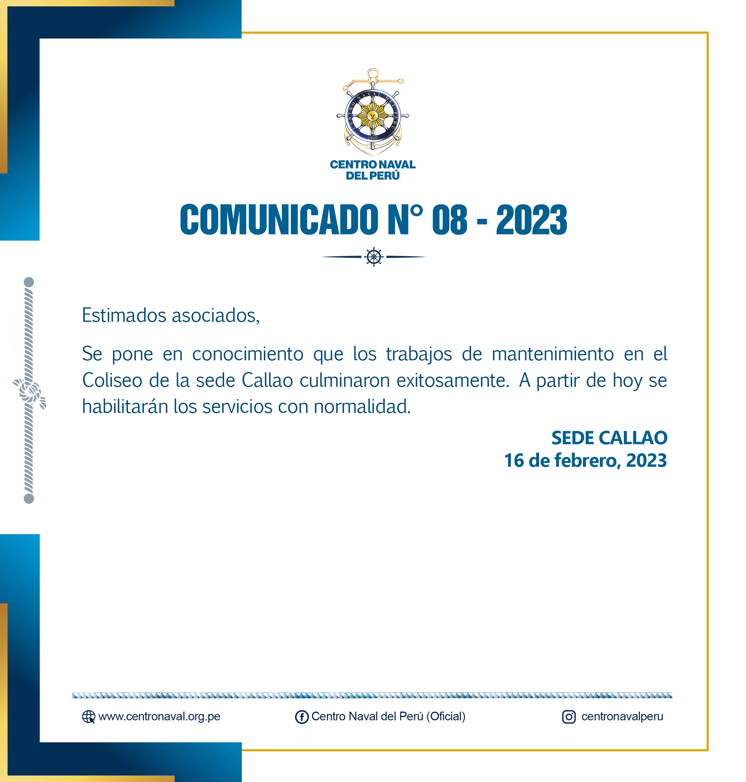 Comunicado N°08-2023