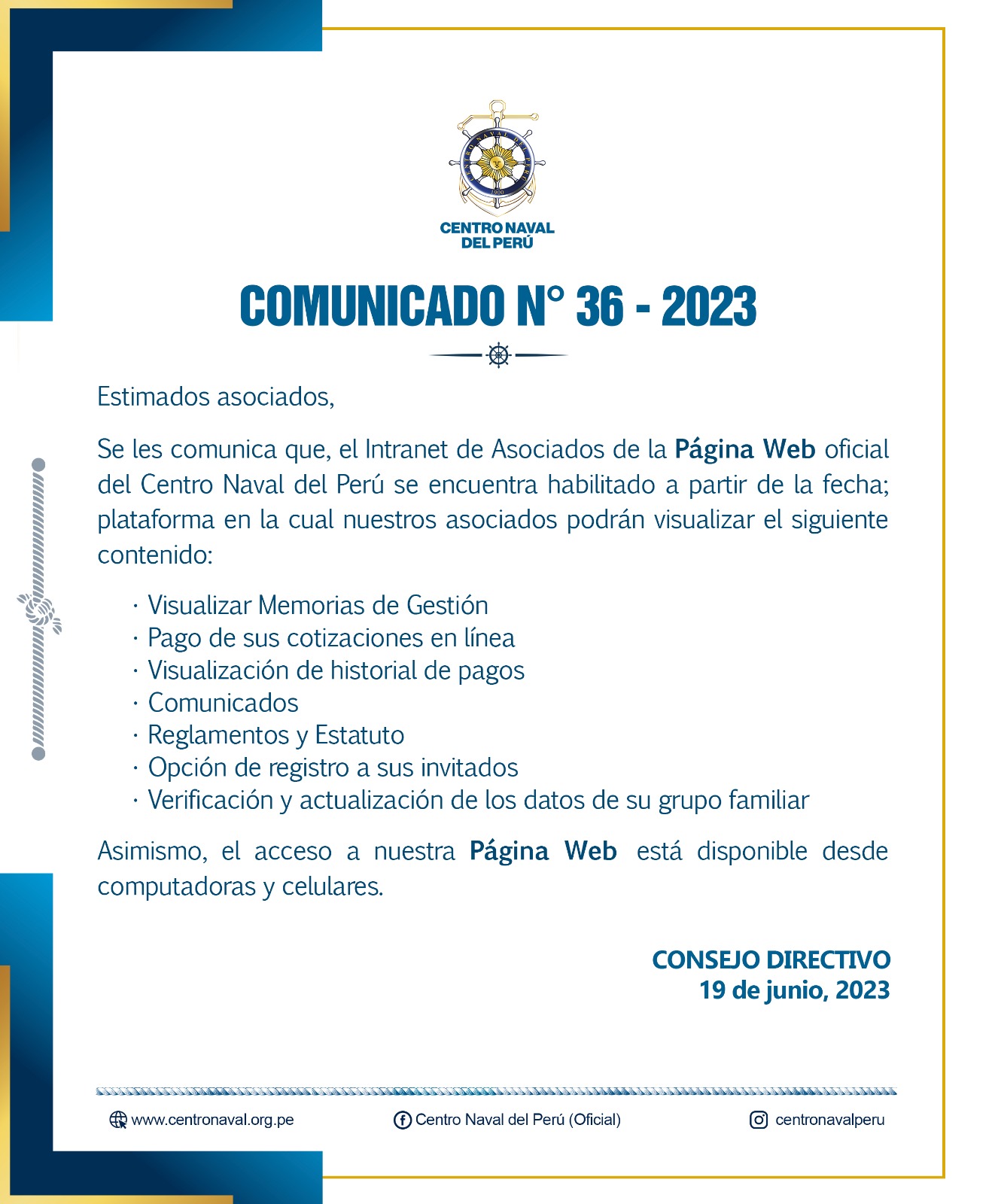 Comunicado N°36-2023