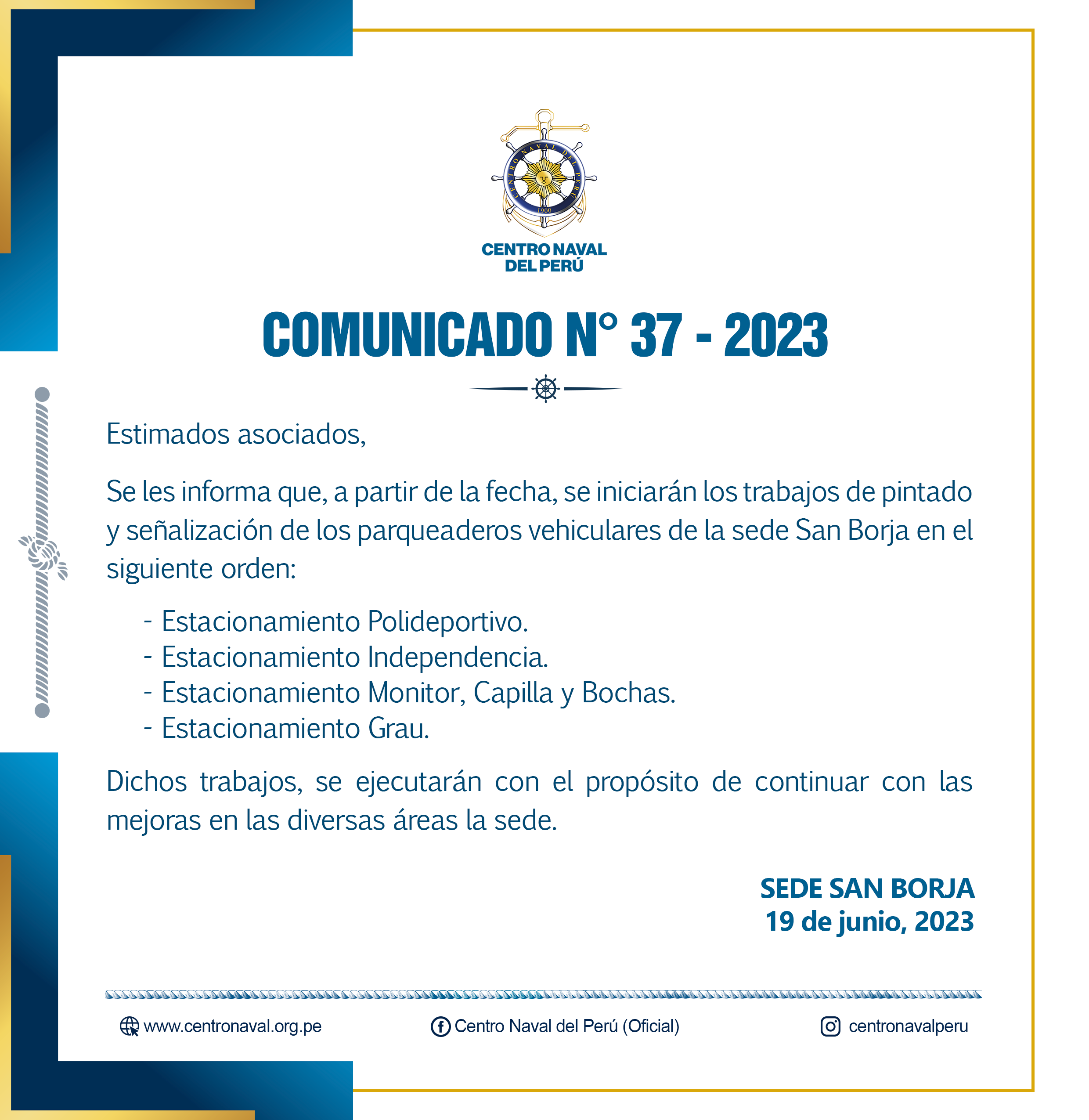 Comunicado N°37-2023