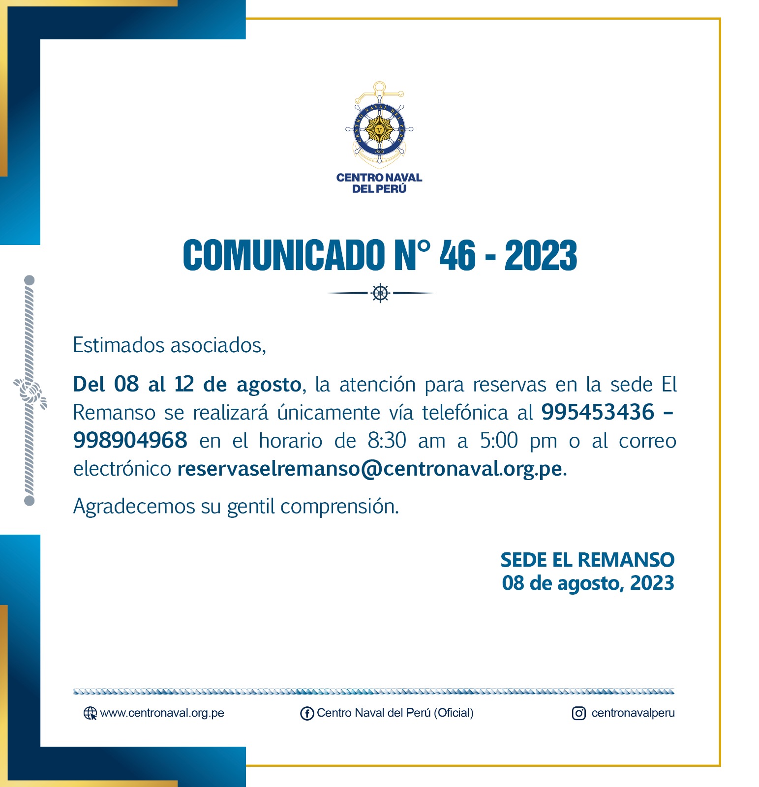 Comunicado N°46-2023