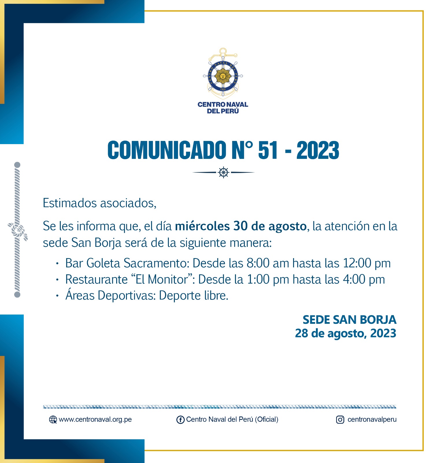 Comunicado Nº 51-2023