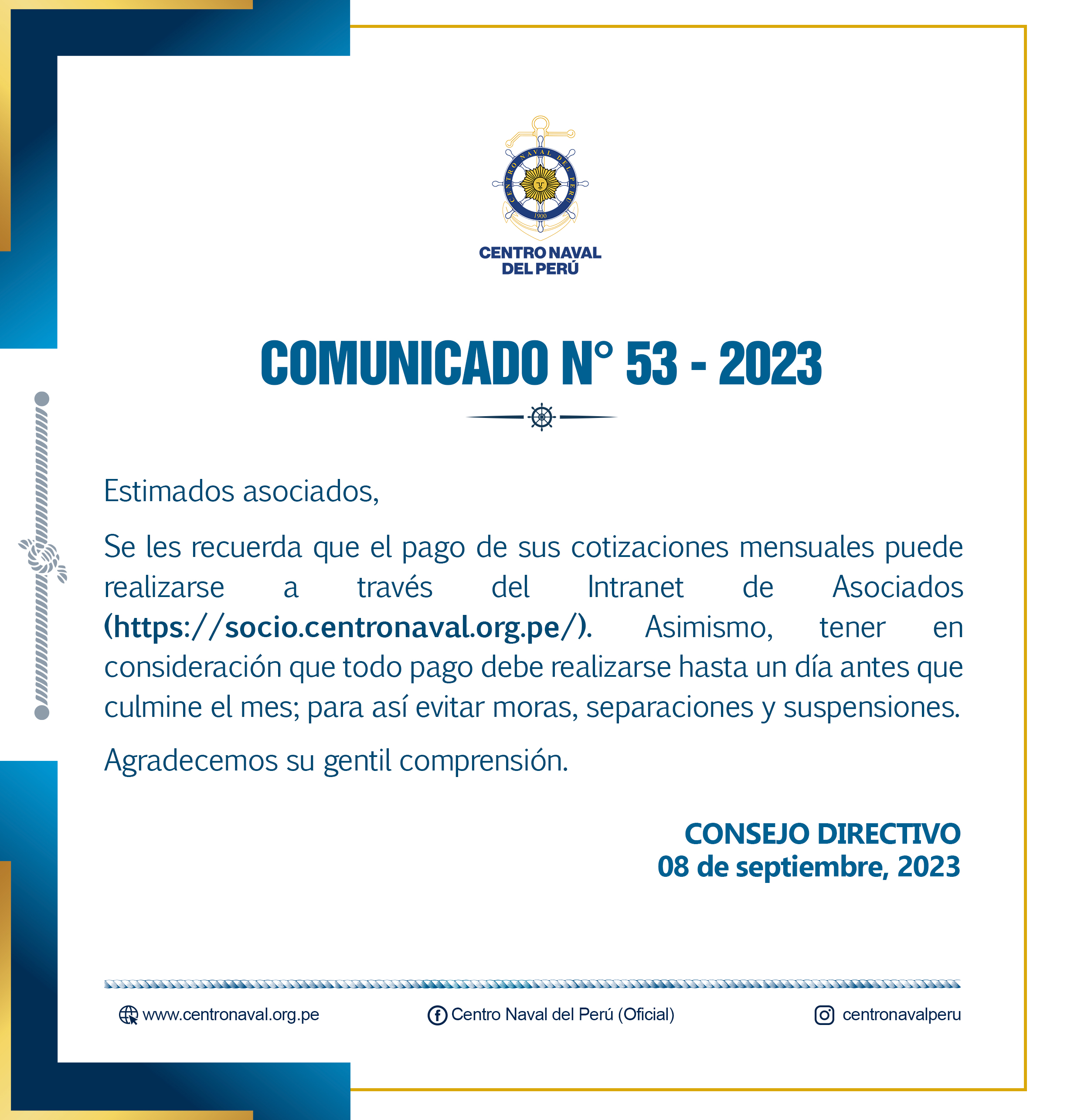 Comunicado Nº 53-2023