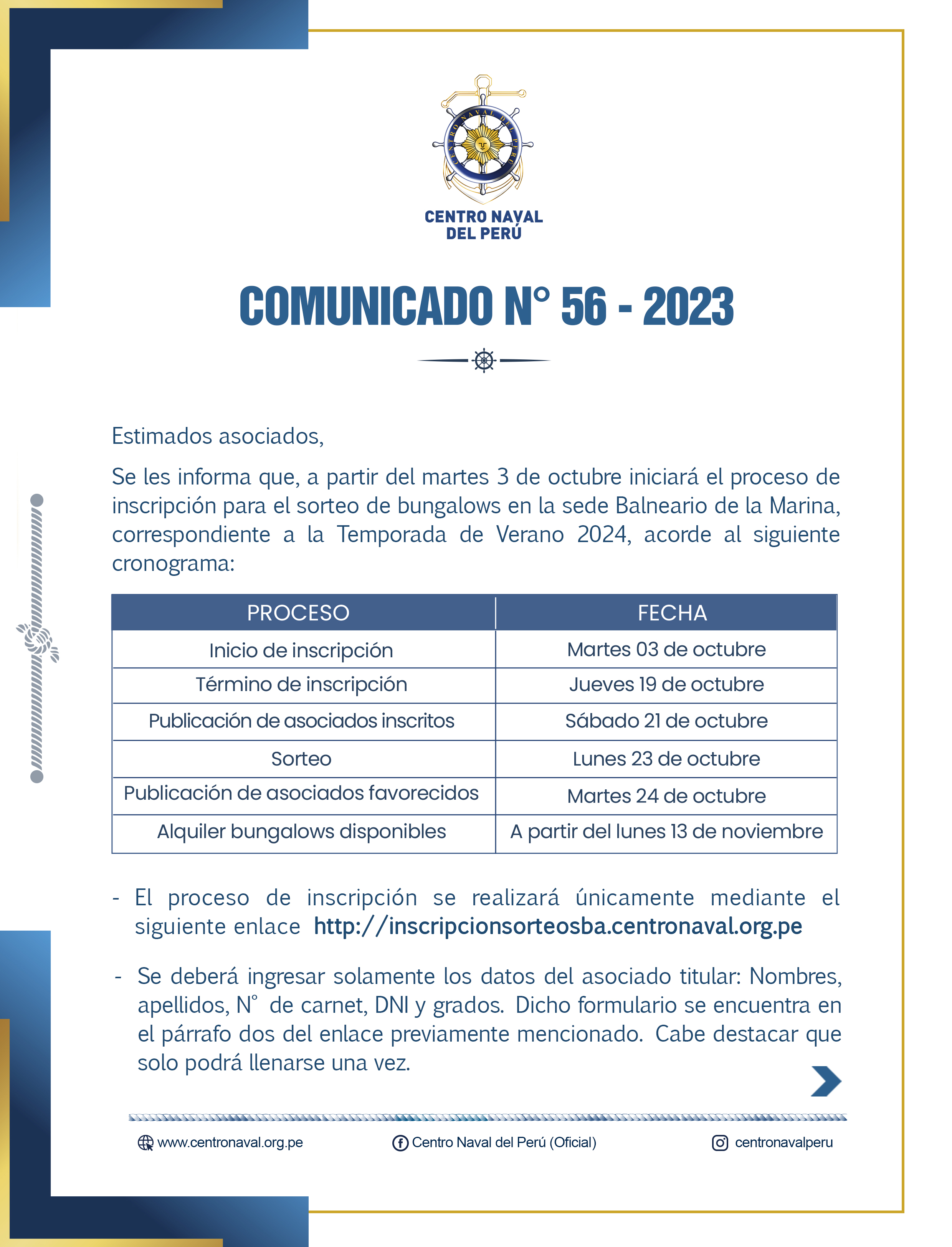 Comunicado Nº 56-2023