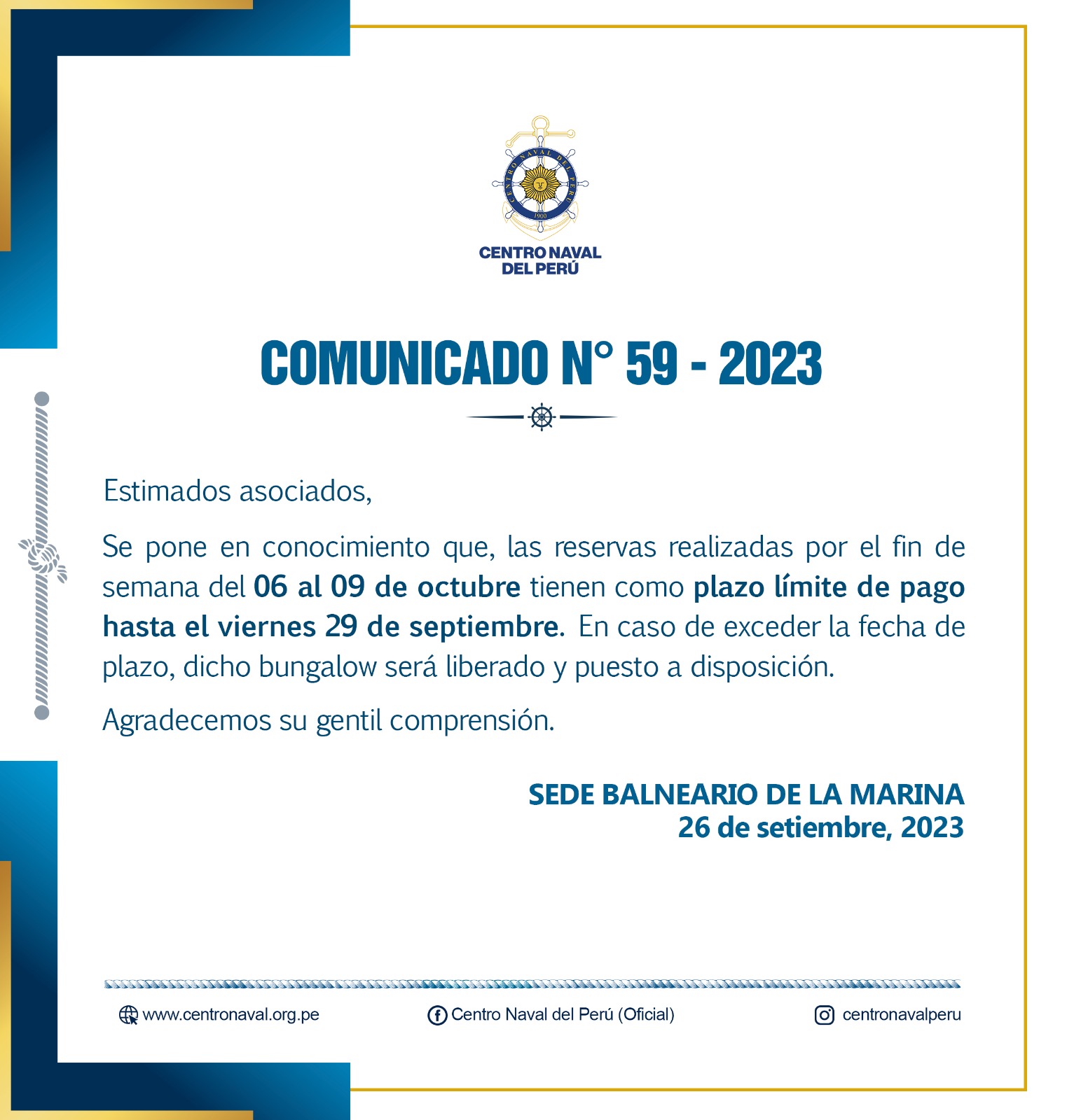 Comunicado Nº 59-2023