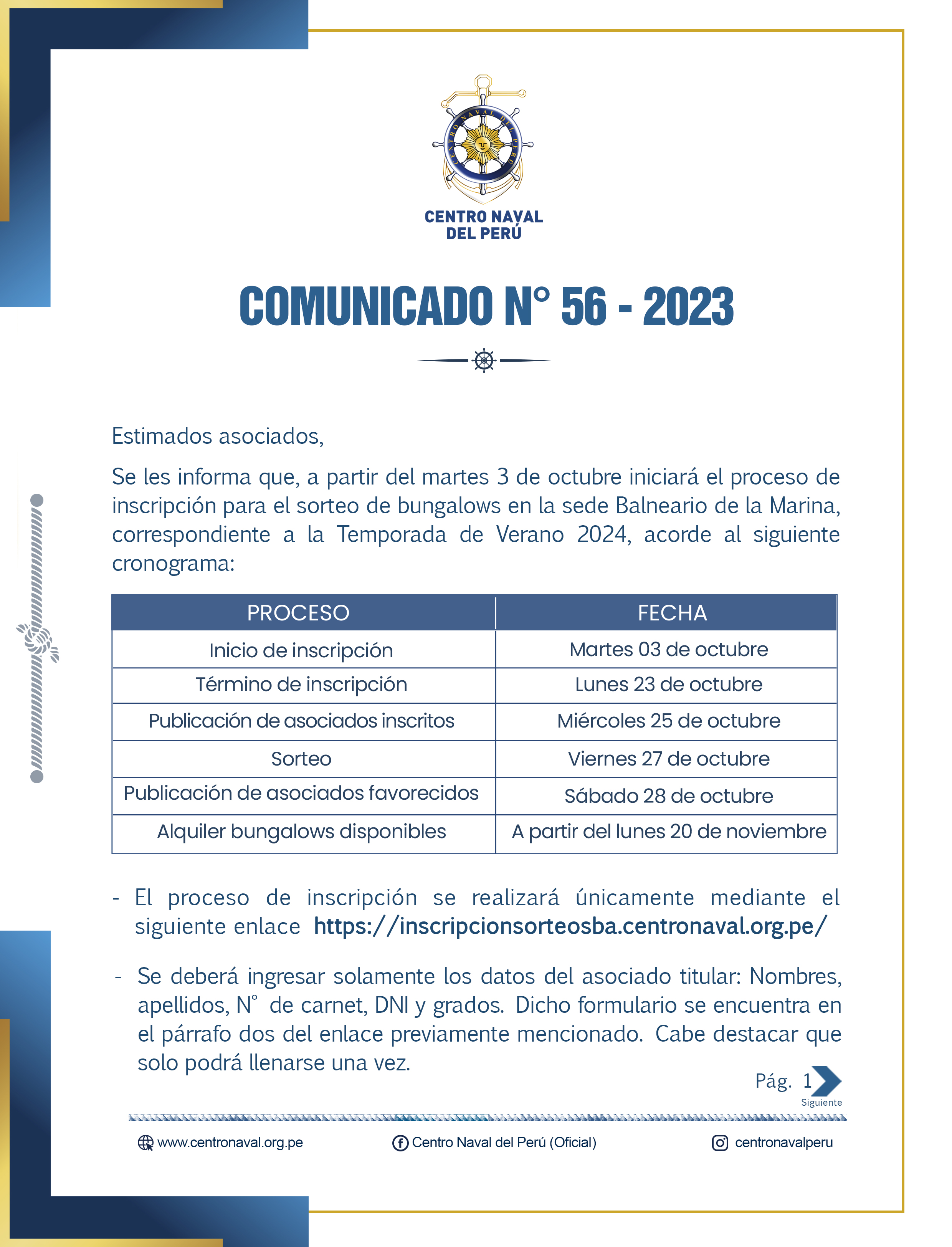 Comunicado Nº 56-2023