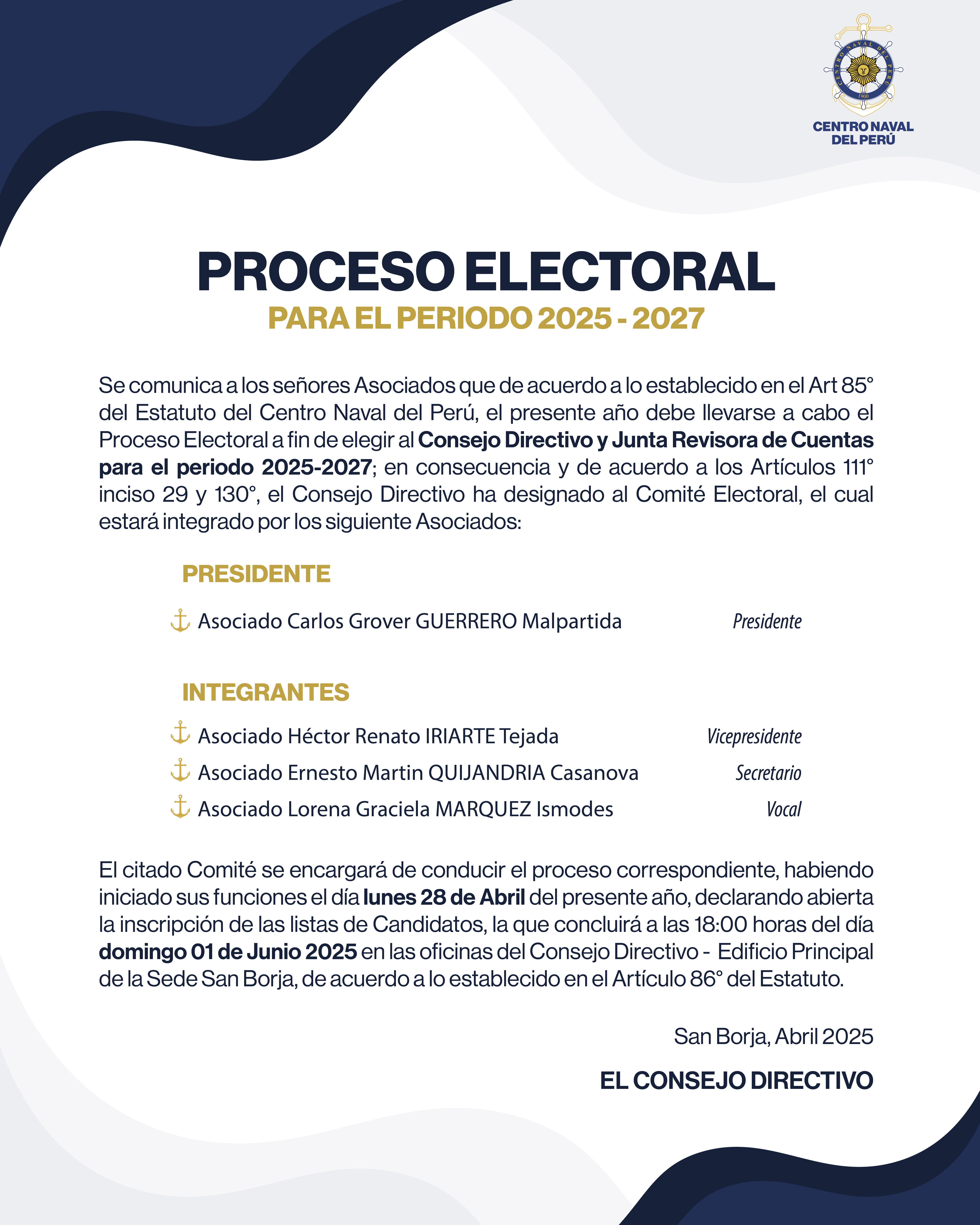 Comunicado Nº 37 - 2025