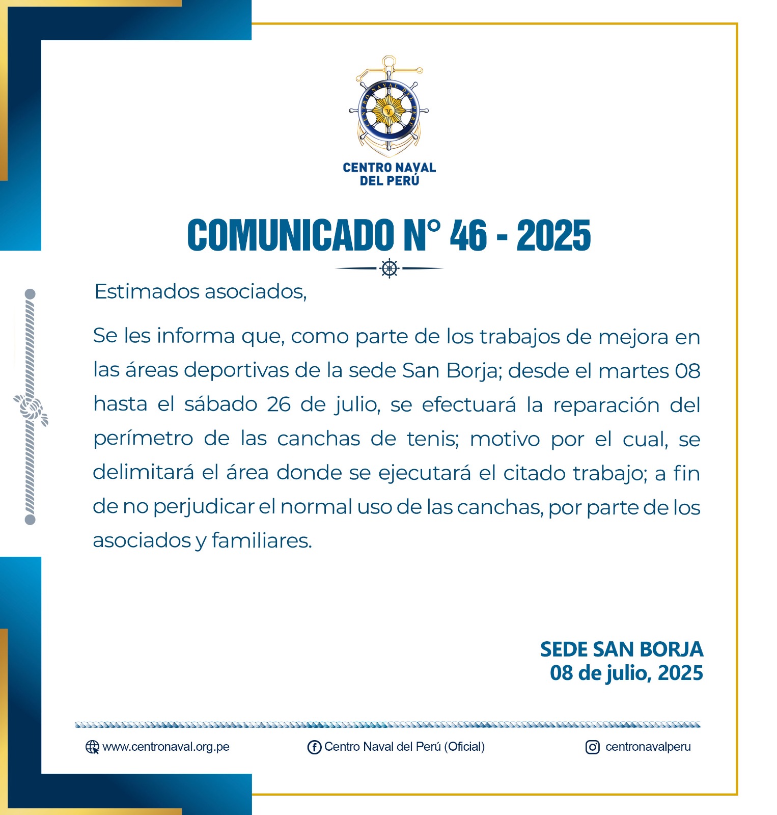 Comunicado N° 46 - 2025