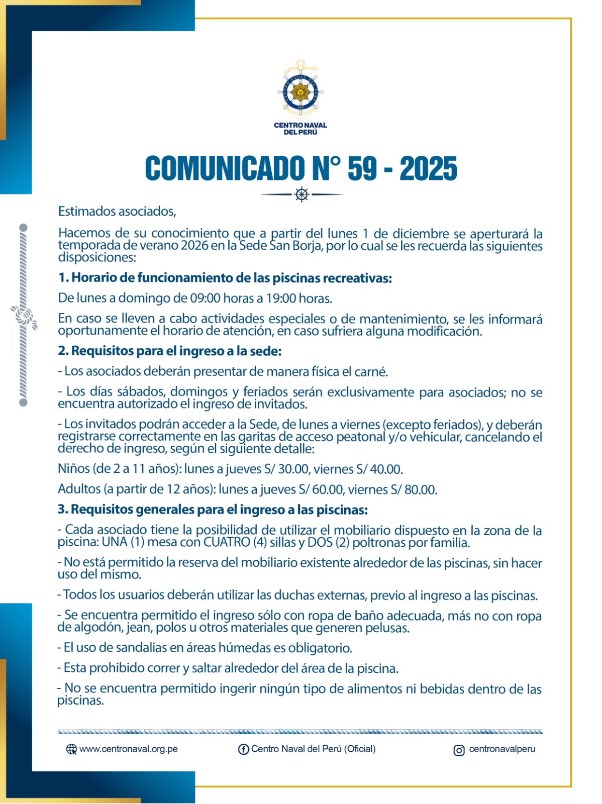 Comunicado N° 59-2025