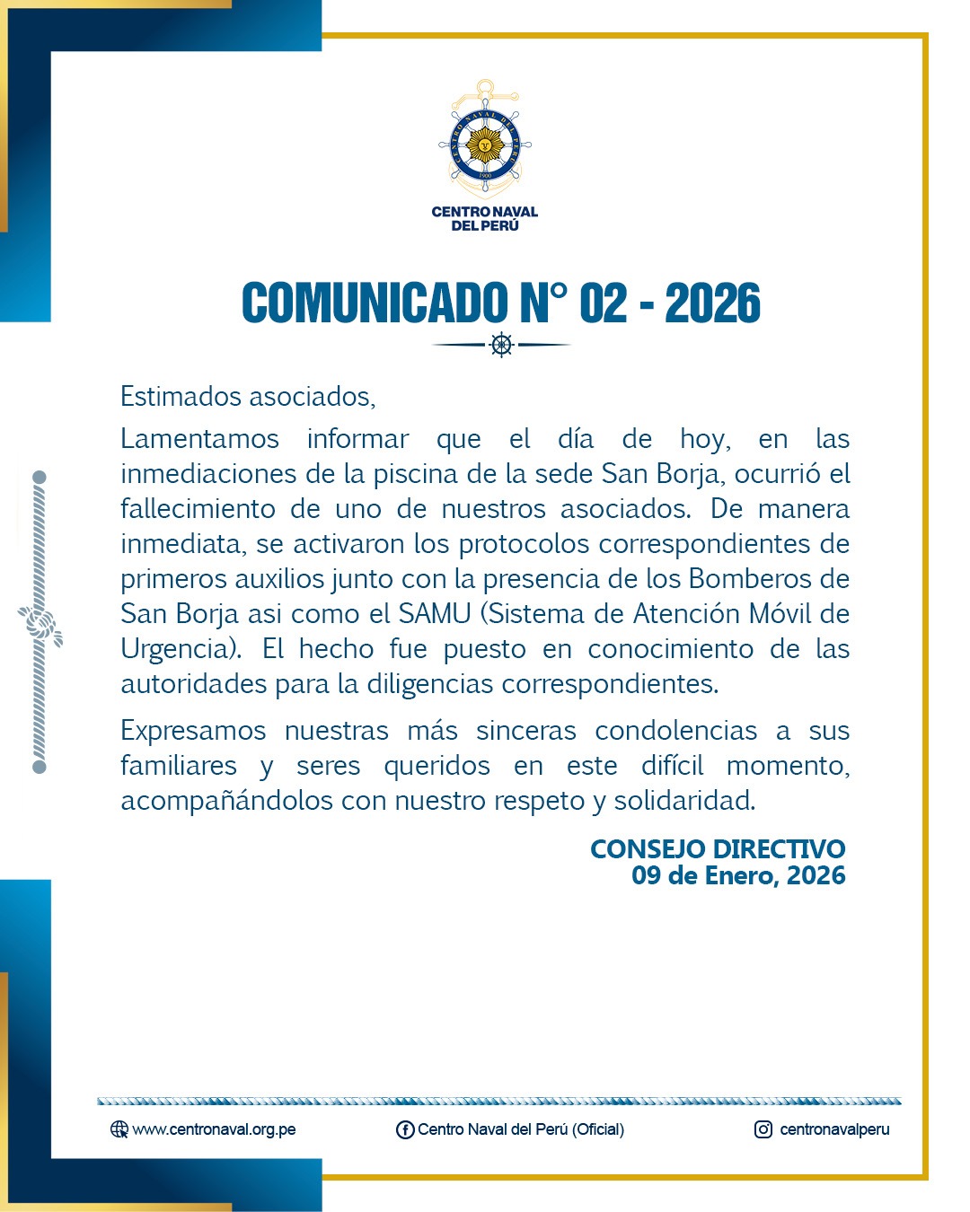 Comunicado N°02-2026