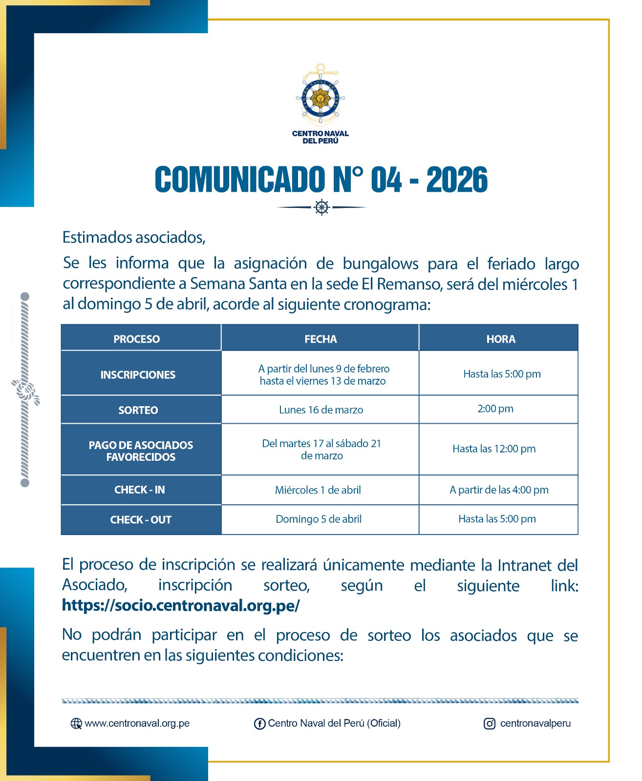 Comunicado N°04-2026