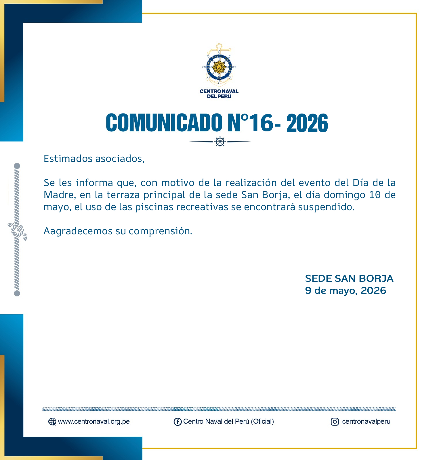 Comunicado N°16-2026