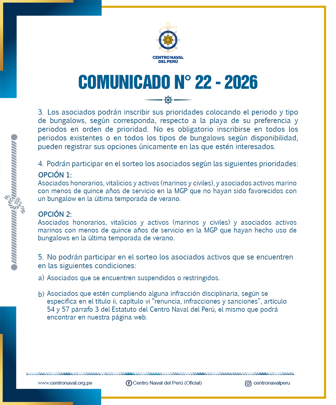 Comunicado N°22-2026
