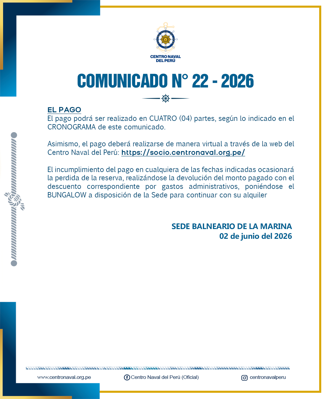 Comunicado N°22-2026