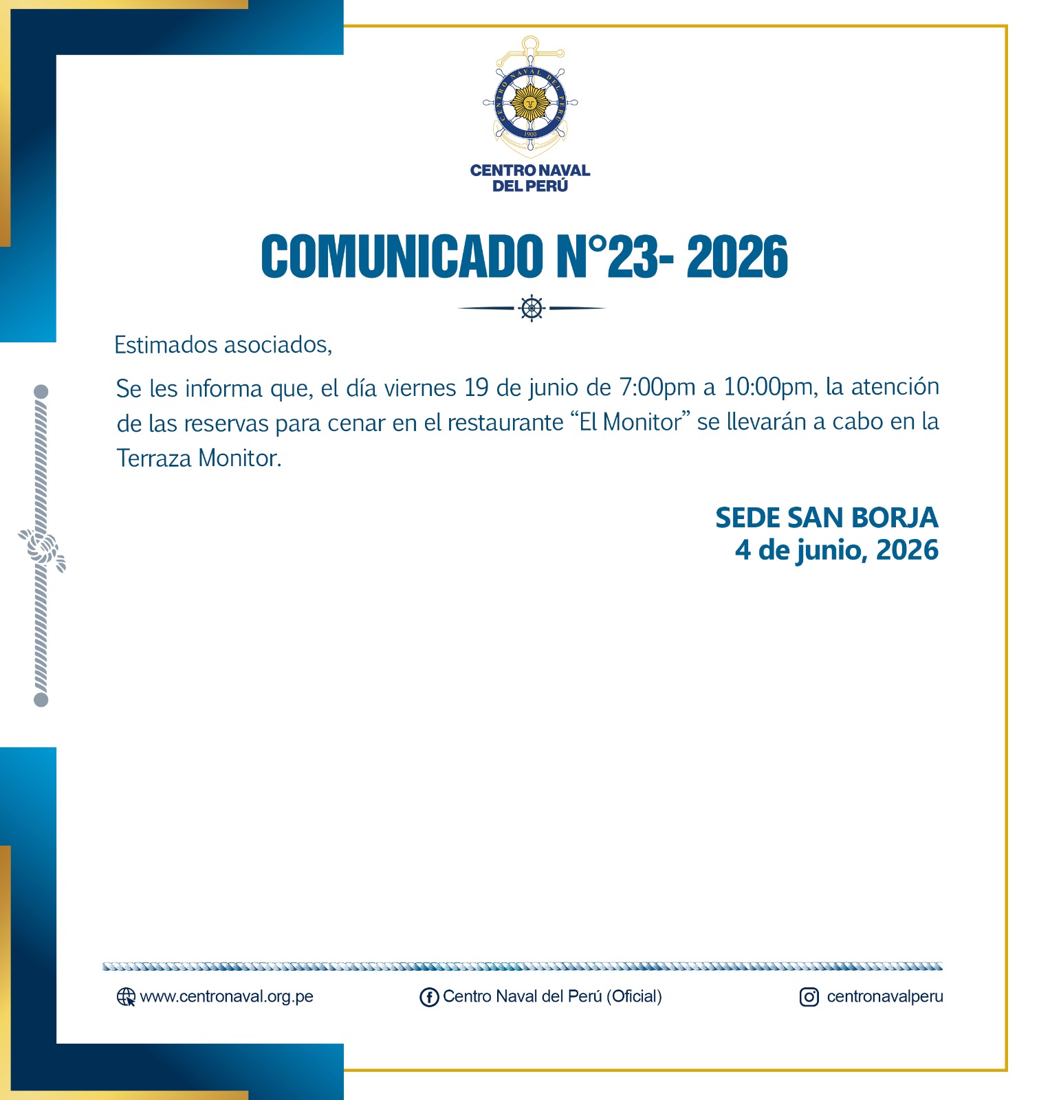 Comunicado N°23-2026